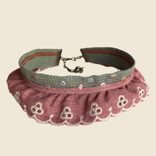 Blue & Berry Neck Cuff