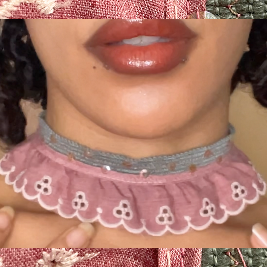 Blue & Berry Neck Cuff
